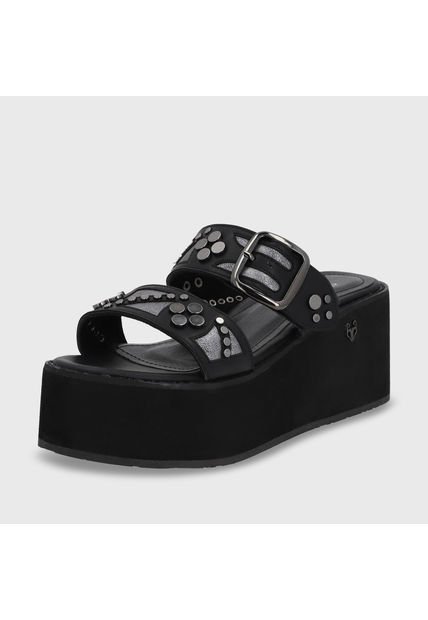 Sandalia Plataforma Negra 15620 Gotta