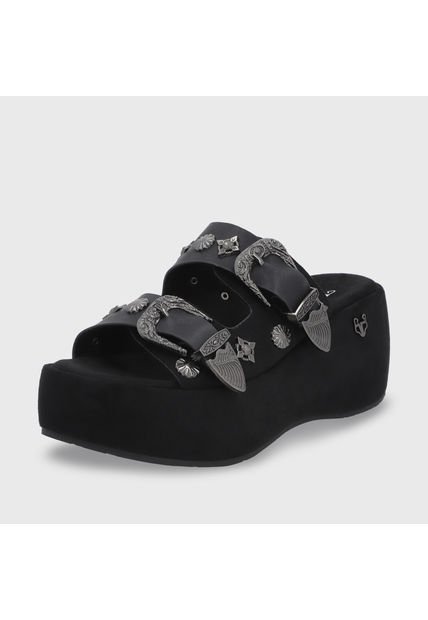 Sandalia Plataforma Negra 45825 Gotta