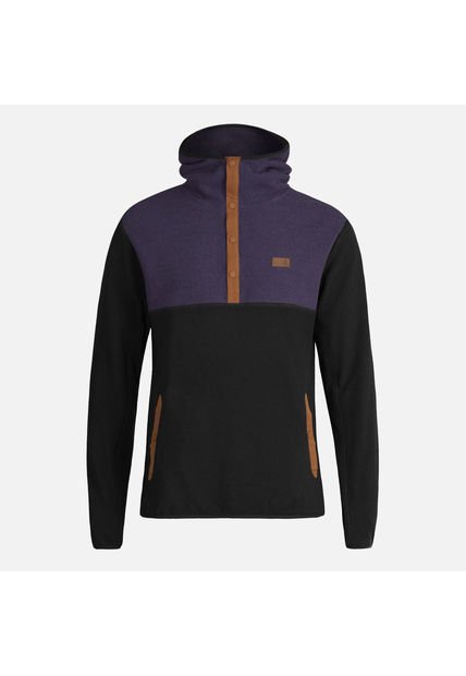 Poleron Hombre Tokerau Hoodie Morado/Negro Haka Honu