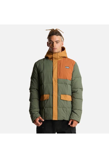 Chaqueta Hombre Aislado Verde Grisaceo Haka Honu