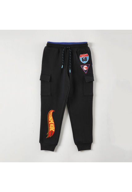 Pantalon De Buzo Niño 68 Negro Hot Wheels