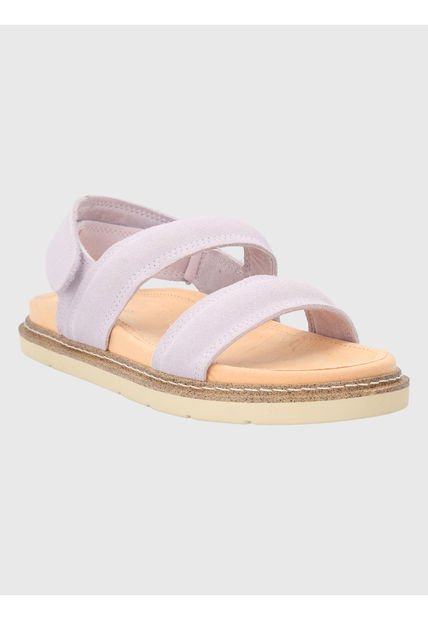 Sandalia Cuero Lila Mujer Baden Hush Puppies