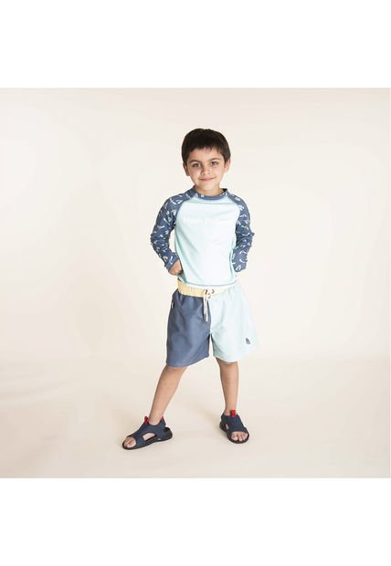 Traje De Baño Niño Reactive Celeste Hush Puppies