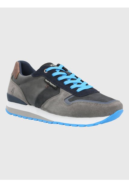 Zapatilla Cuero Hombre Tracer Gris Hush Puppies