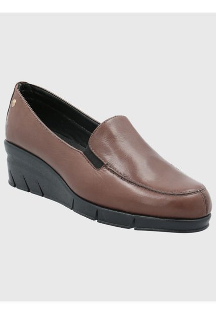 Zapato Cuero Mujer Huge Grant Too Café Hush Puppies