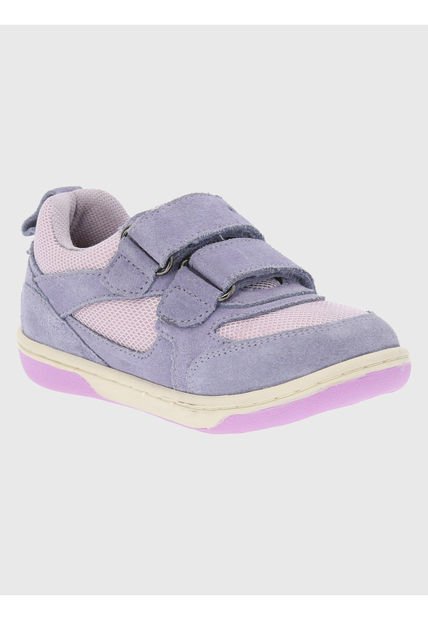 Zapatilla Cuero Morado Niña Lazo Pro [19-25] Hush Puppies