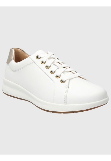 Zapatilla Cuero Mujer Spinal Laceup Blanco Hush Puppies