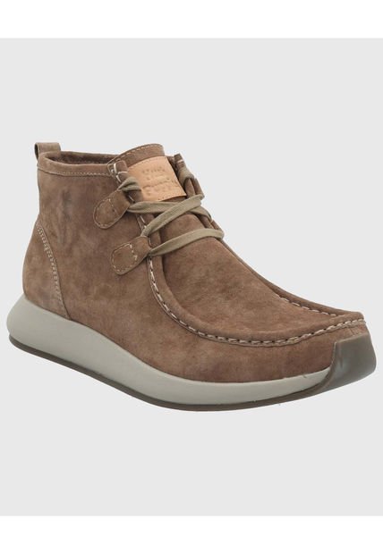 Botin Cuero Hombre Icon Boot Café Hush Puppies