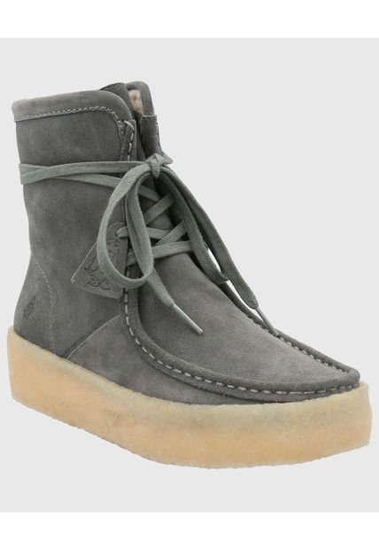 Bota Cuero Mujer Recife Gris Hush Puppies