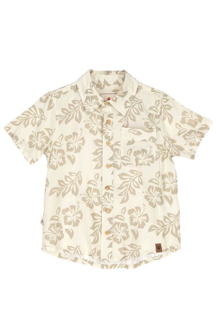 Camisa Niño Hibisco Beige Hush Puppies