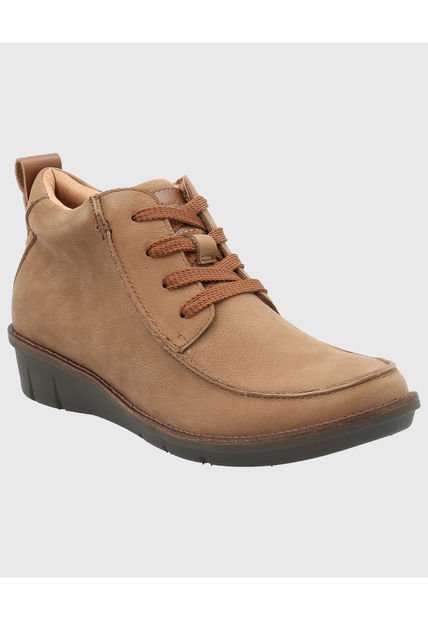 Botin Cuero Mujer Cheer Café Hush Puppies