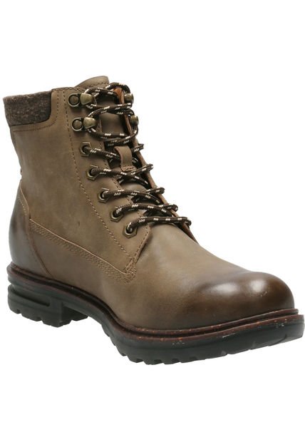 Botin Cuero Hombre Erne Taupe Hush Puppies