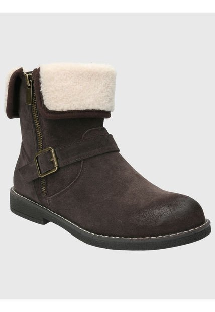 Botin Cuero Mujer Claire Café Hush Puppies