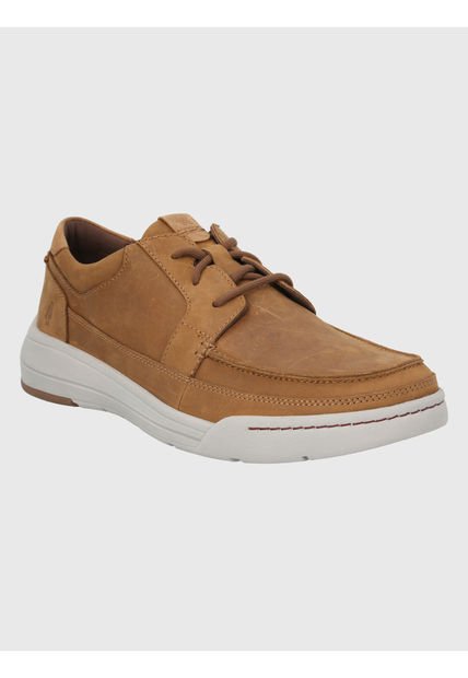 Zapato Cuero Café Hombre Fontier Hush Puppies