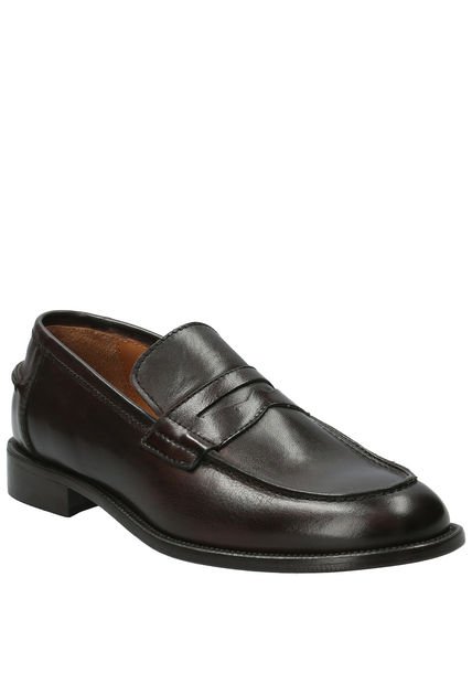 Mocasín Hombre Fornaci Café Oscuro Hush Puppies