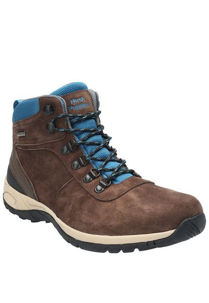 Botin Cuero Hombre Donal Café Hush Puppies