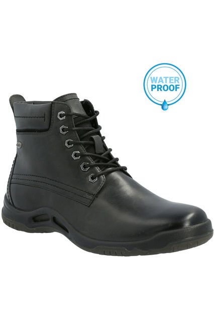 Botin Cuero Hombre Manaslu Negro Hush Puppies