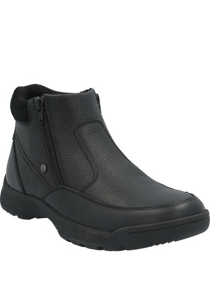 Botin Cuero Hombre Chief Negro Hush Puppies