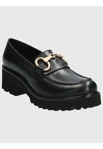 Mocasín Cuero Mujer Lani Negro Hush Puppies