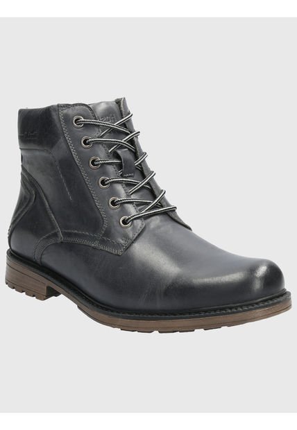 Botin Cuero Hombre Quero Gris Hush Puppies