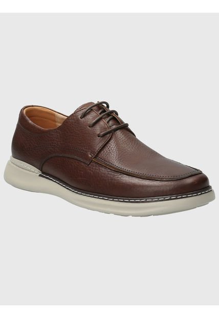 Zapato Cuero Hombre Max G Café Hush Puppies