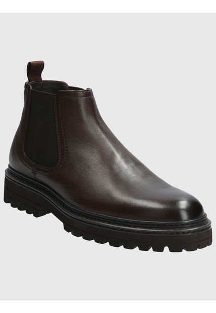 Botin Cuero Hombre Fort Café Hush Puppies