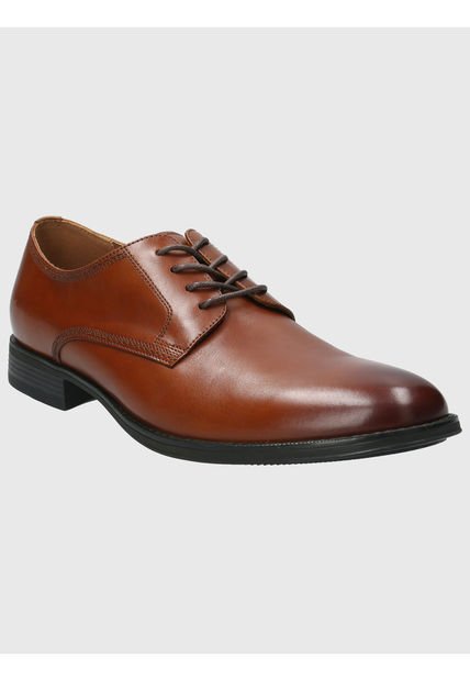 Zapato Cuero Hombre Rollo Café Hush Puppies