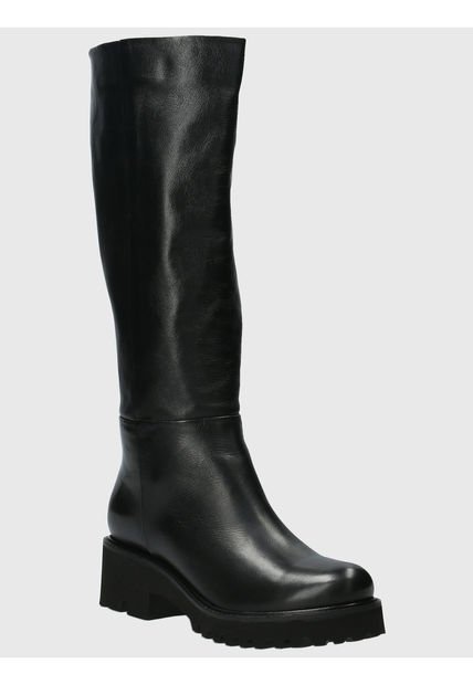 Bota Cuero Mujer Blissful Negro Hush Puppies