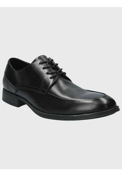 Zapato Cuero Hombre Rocko Negro Hush Puppies