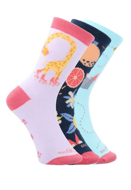 Pack 3 Calcetines Rosado Gift Adven Niña Hush Puppies