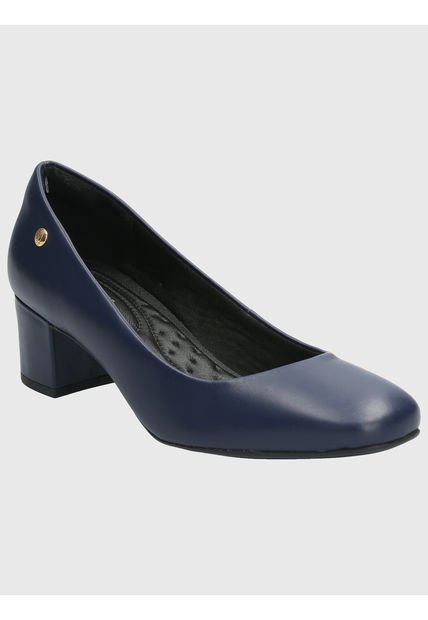 Zapato Cuero Mujer Manson Azul Hush Puppies