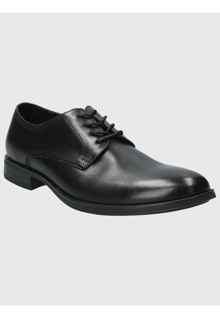 Zapato Cuero Hombre Rollo Negro Hush Puppies