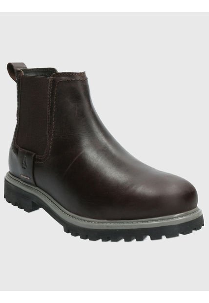 Botin Cuero Hombre Morgan Café Hush Puppies