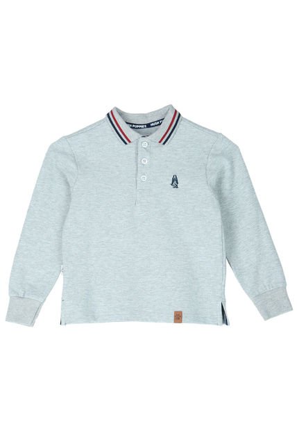 Polera Niño Rupert Gris Claro Hush Puppies