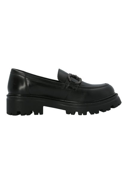 Mocasín Escolar Cuero Negra Niña Wilma Hush Puppies