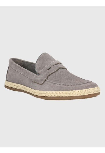 Mocasín Cuero Gris Hombre Montella Hush Puppies