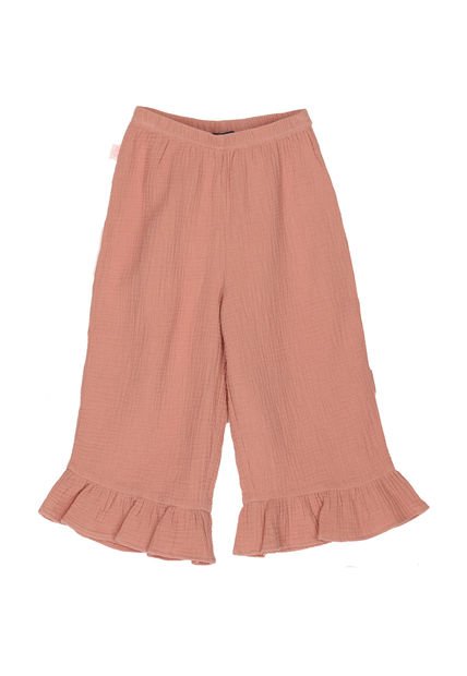 Pantalón Niña Amplio Rosado Hush Puppies