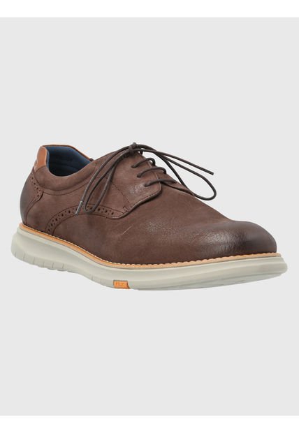 Zapato Cuero Hombre Nerio Café Hush Puppies