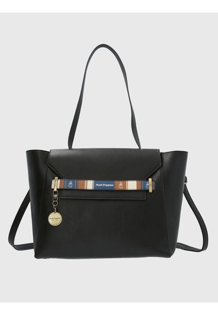 Cartera Ecocuero Negro Herbert Tote Mujer Hush Puppies