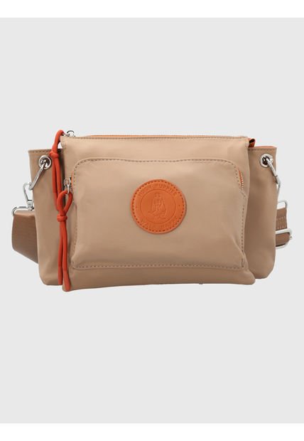 Cartera Ecocuero Beige Roger Cross Mujer Hush Puppies