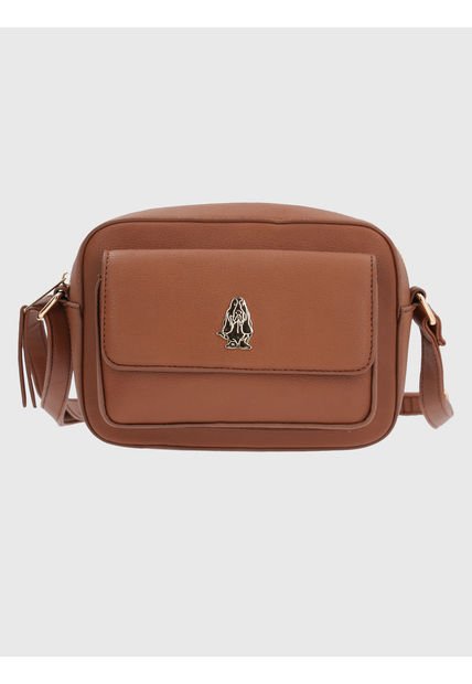 Cartera Ecocuero Café Dogan Cross Mujer Hush Puppies