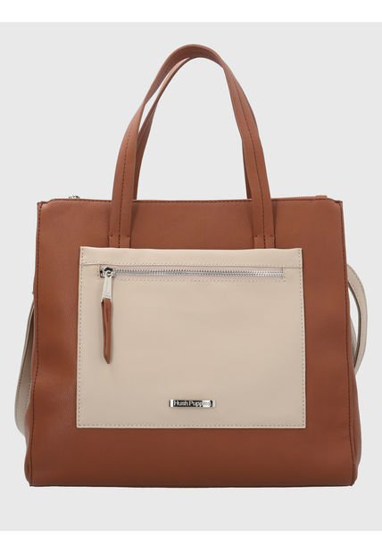 Cartera Ecocuero Café Barker Tote Mujer Hush Puppies