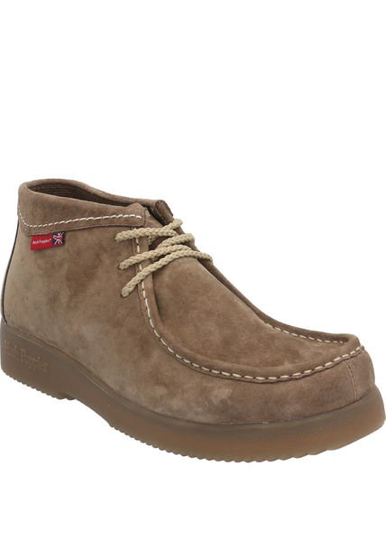 Botin Cuero Hombre Sioux Café Hush Puppies