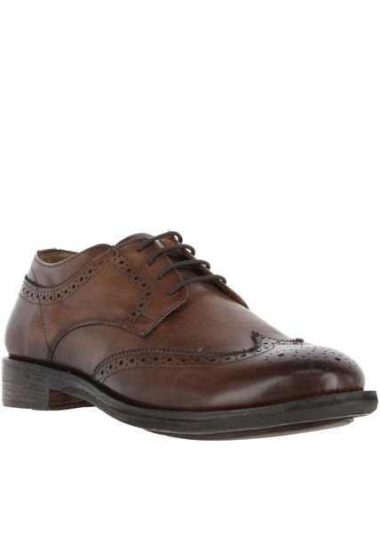 Zapato Cuero Hombre Bradford Café Hush Puppies