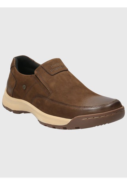 Slip On Cuero Hombre Consin Café Hush Puppies