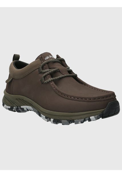 Zapatilla Cuero Hombre Jovan Gris Hush Puppies