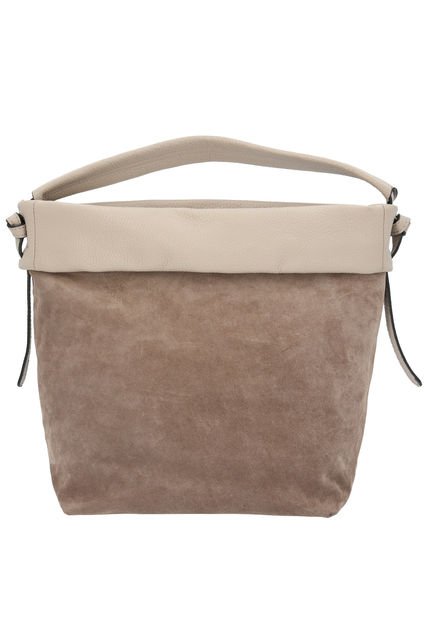 Cartera Cuero Mujer Uffizi Hobo Beige Hush Puppies