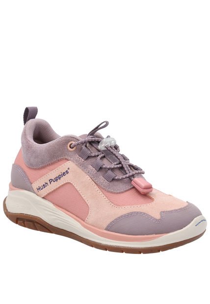 Zapatilla Cuero Niña Fastland Rosado Hush Puppies