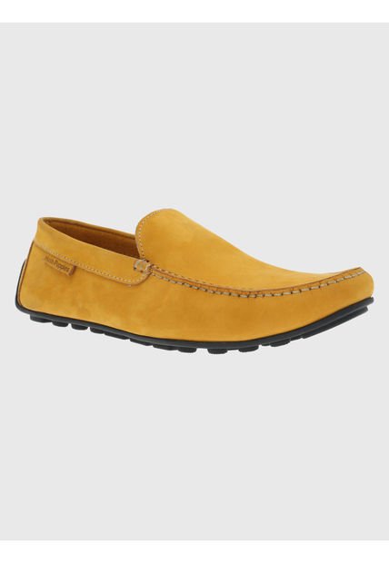 Mocasín Cuero Amarillo Hombre Blumenau Hush Puppies