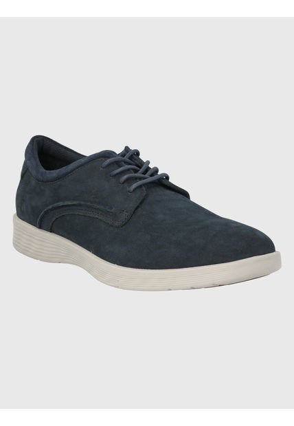 Zapato Cuero Azul Hombre Spinal Street Hush Puppies